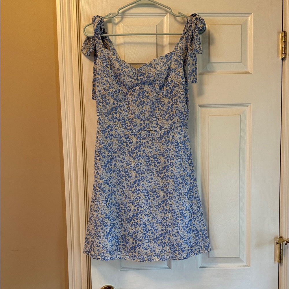 Floral Blue Dress